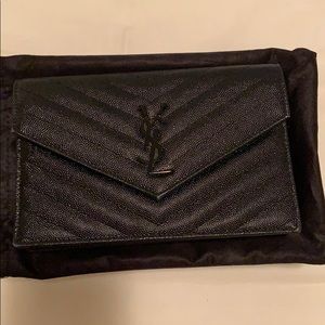 SAINT LAURENT ENVELOPE CHAIN WALLET